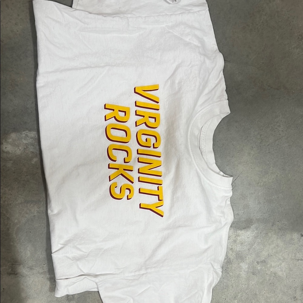 White T-Shirt with Bold Text